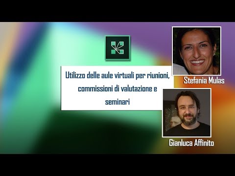 Utilizzo delle aule virtuali per riunioni, commissioni di valutazione e i seminari