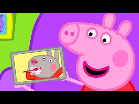 Peppa Pig faz uma Chamada de Vídeo 💻 Contos da Peppa Pig 🐽 Peppa Pig Português Brasil