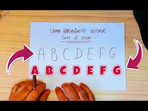COMO FAZER O CAMPO HARMÔNICO MENOR DE CABEÇA