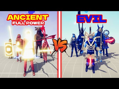 ANCIENT (SUPER) TEAM VS EVIL TEAM | TABS - Totally Accurate Battle Simulator