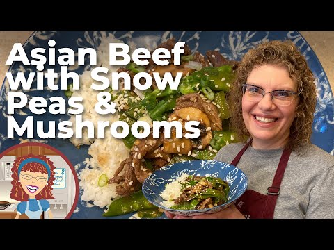 Asian Beef with Mushrooms and Snow Peas | Asian Beef Stir-fry Recipe
