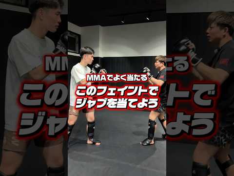MMAでよく当たる！このフェイントでジャブを当てよう！ #キックボクシング #格闘技 #総合格闘技 #mma #kickboxing