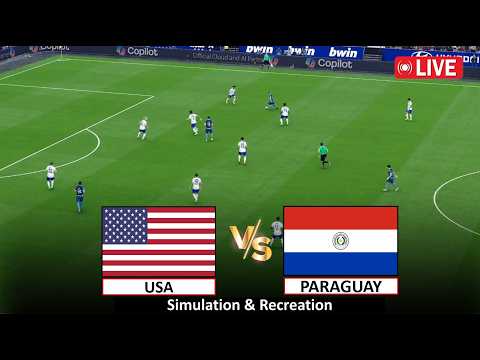 🔴Live : USA vs Paraguay I World Cup 2026 i Full Game Live Streaming Today I Video Game Simulation