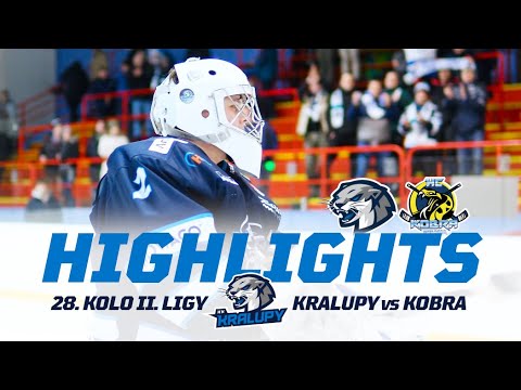 28. kolo HK Kralupy vs HC Kobra Praha | 2. liga 2024/25 Highlights