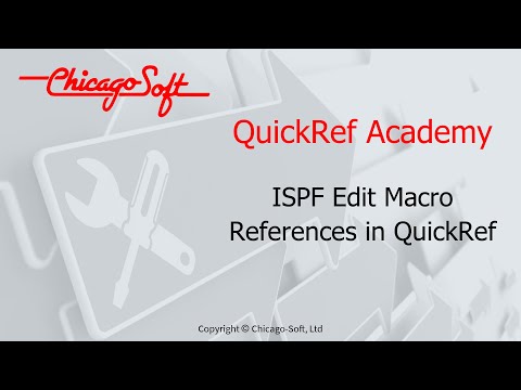 QuickRef Academy - ISPF Edit Macro references in QuickRef®