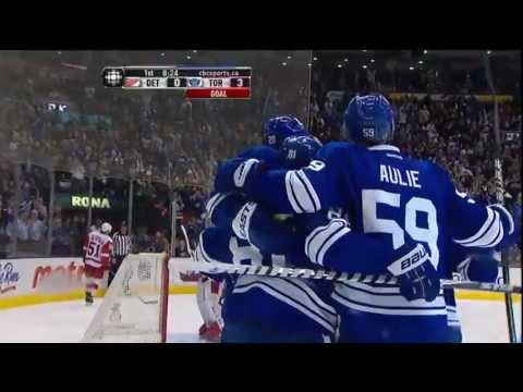 Steckel Goal - Red Wings 0 vs Leafs 3 - Jan 7th 2012 (HD)