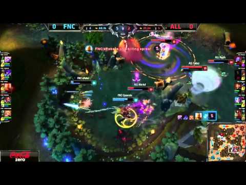 Fnatic xPeke Kayle VS Alliance Froggen Karthus Game 1 Highlights   EU LCS Spring 2014 Playoff MUST S