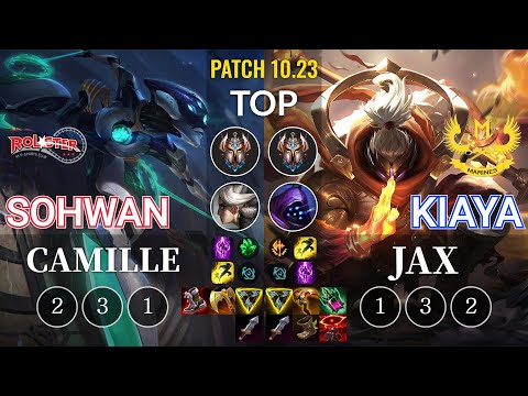KT SoHwan Camille vs GAM Kiaya Jax Top - KR Patch 10.23