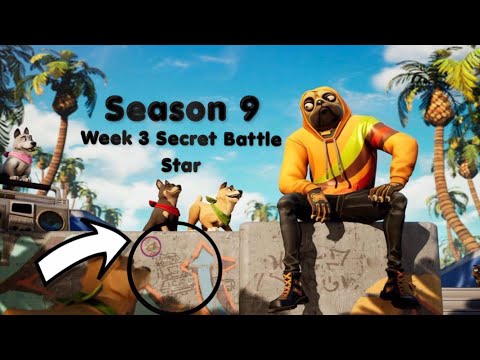 Fortnite Week 3 Secret Battle Star Location Guide Season 9!!!