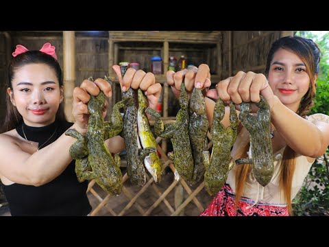 Amazing cooking Stir-fried frog and boiled frog recipe - soup frog