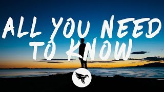 Gryffin &amp; Slander - All You Need To Know (Lyrics) ft. Calle Lehmann