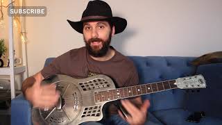 Blind Willie Johnson - Nobody&#39;s Fault But Mine Style Bottleneck Lesson (Open D)