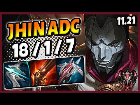 Jhin vs Miss Fortune ADC / KR Grandmaster / Patch 11.21 [ 18 / 1 / 7 ] ✅