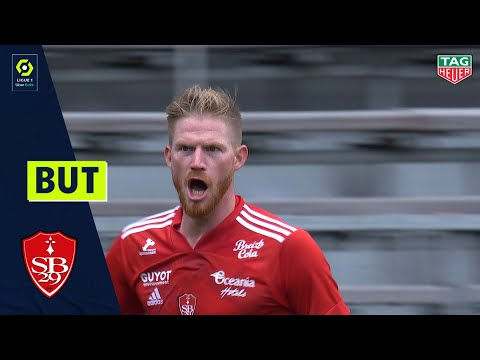 But Gaëtan CHARBONNIER (32' - STADE BRESTOIS 29) ANGERS SCO - STADE BRESTOIS 29 (3-2) 20/21