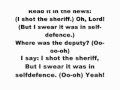 Bob marley - i shot the sheriff  with Lyrics on screen