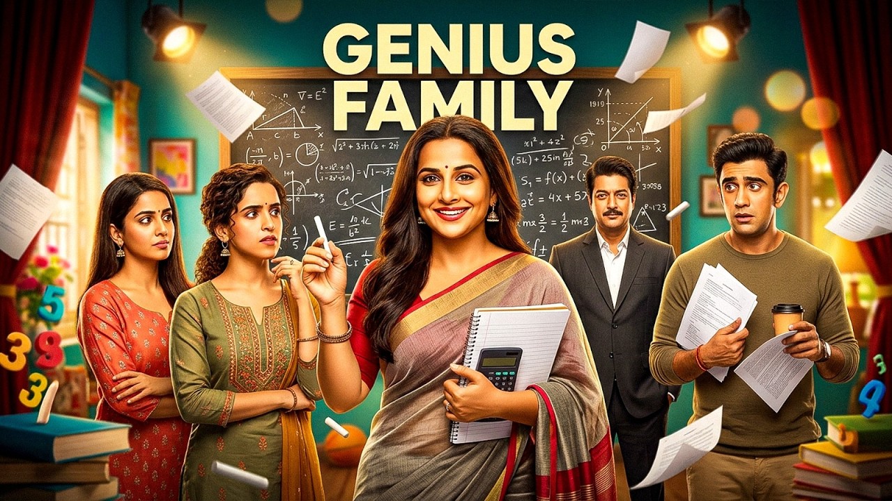 GENIUS FAMILY | Full Movie | Vidya Balan, Sanya Malhotra | Biographical Drama | Hindi Movie
