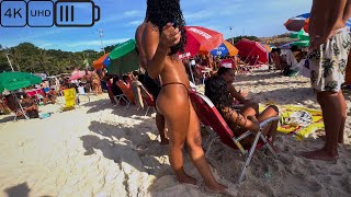 MUST SEE Rio De Janeiro Beach Walk Tour. Brazil4K 60 FPS🌴