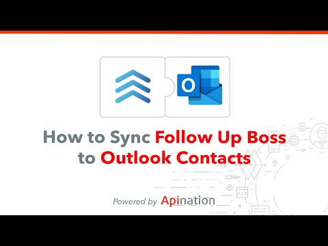 How to Sync Outlook Contacts to Follow Up Boss - Send Leads Right From Your Outlook Inbox
