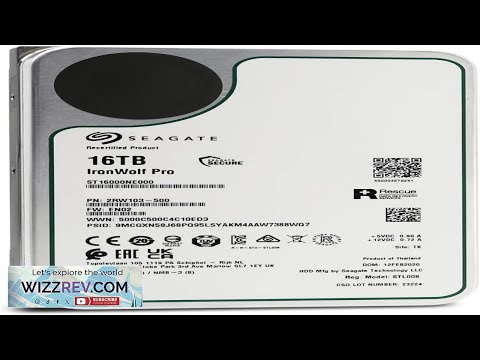 Seagate IronWolf Pro 3.5" 16TB HDD 256MB 7200rpm 24 Hours Service Review