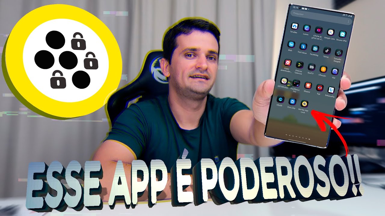 🔥 O melhor para COLOCAR SENHA em seus APLICATIVOS IMPORTANTE!