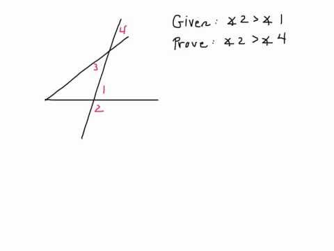 Geometry: Exterior Angle Inequality Theorem