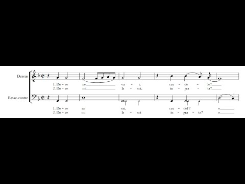 ANTOINE BOËSSET: Dove ne vai, crudele?  PDF SCORE