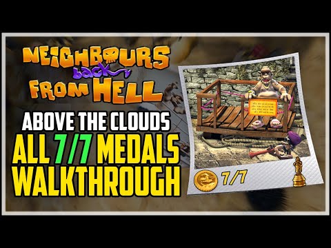 Neighbours Back From Hell - Above The Clouds - All Medals 100% Walkthrough