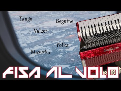 Accordion in flight - Italian accordion for ballroom dancing (waltz, mazurka, polka, tango)