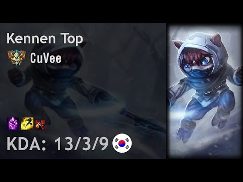 Kennen Top vs Kayle - CuVee - KR Challenger Patch 7.5