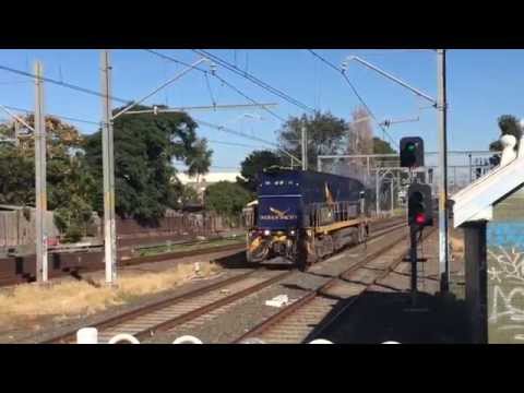 NR Class w/ Indian Pacific Livery Passes St Peters Solo