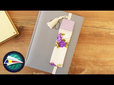 Coasem un semn de carte din material | Idee de décor DIY| Idei de bricolaj