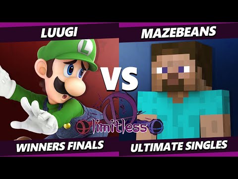 Limitless 1 Winners Finals - Luugi (Luigi) Vs. Mazebeans (Steve) SSBU Ultimate Tournament
