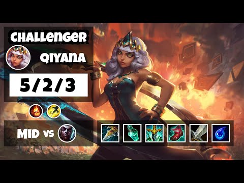 Qiyana 11.12 Gameplay Challenger S11 Mid (5/2/3) - OCE