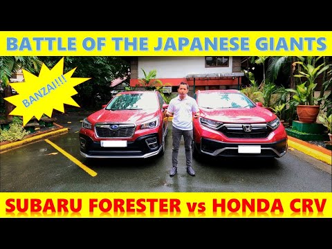 HONDA CR-V vs SUBARU FORESTER || Japanese Crossover Showdown!