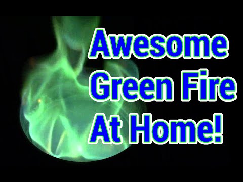 How To: Ghastly Green Fire, At Home! (And Why It Burns Green...) Borax and Heet (Methanol) Method.