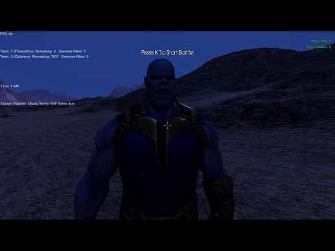 Ultimate Epic Battle Simulator | Chuck Norris and Thanos Vs Santa and his 7600 Chickens