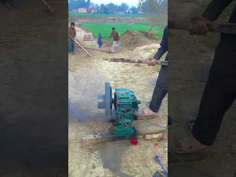 New dizel diesel engine starting 😱😱