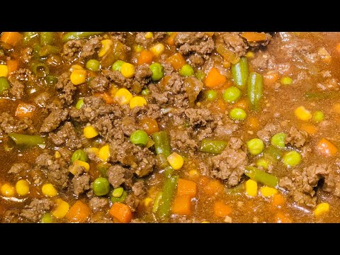 Ground Beef And Vegetables Stir Fry