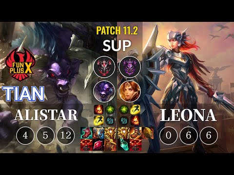FPX Tian Alistar vs Leona Sup - KR Patch 11.2