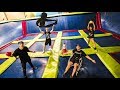 OVERNIGHT IN ABANDONED TRAMPOLINE PARK Ends Up In Wheelchair