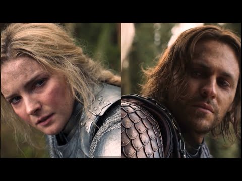 Galadriel and Halbrand *cough Sauron* “I felt it too” 😏 [Rings of Power 2022]