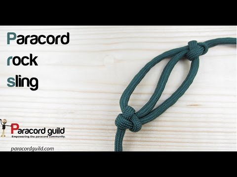 How to make a paracord rock sling