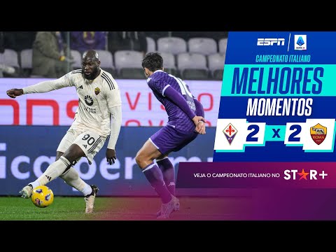 Gols e lances de Fiorentina x Roma