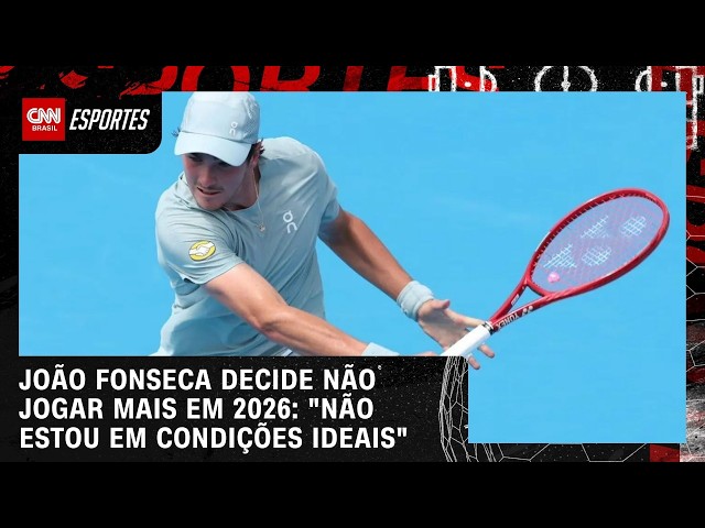 João Fonseca decide não jogar mais em 2026: "Não estou em condições ideais" | CNN AGORA