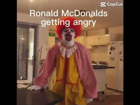 Ronald Mcdonalds getting angry #funny #shorts