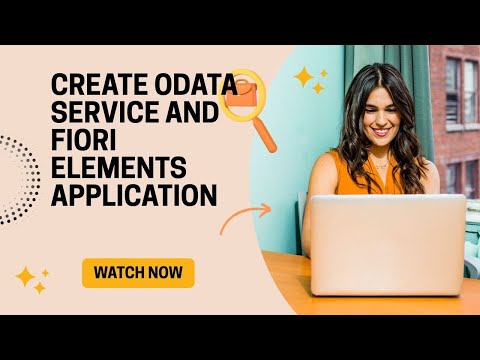 7. Create Odata Service and Fiori Elements application #sapbtp #saphana
