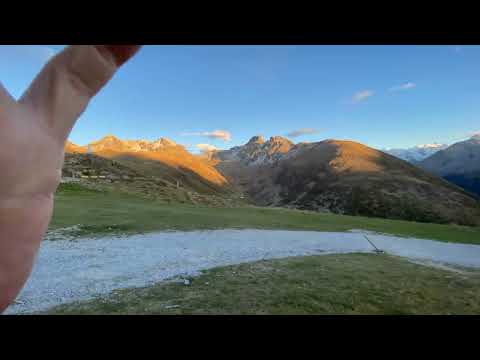 Muottas Muragl Sunset Timelapse Video