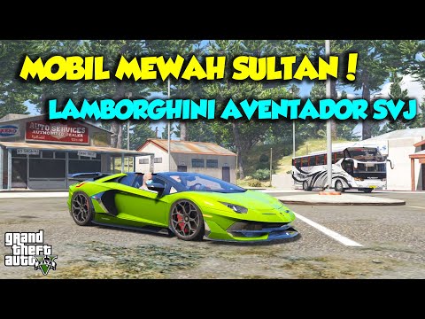 LAMBORGHINI AVENTADOR SVJ TERKEREN DUNIA MANTAP JAYA - GTA V SULTAN UPIN IPIN SPESIAL