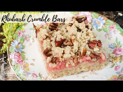 Rhubarb Crumble Oat Bars Portsoy Boat Festival Recipe Video