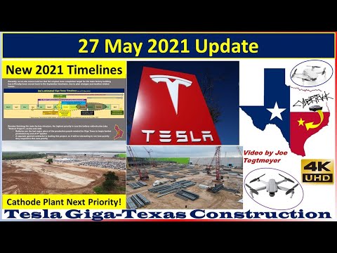 Tesla Gigafactory Texas 27 May 2021 Cyber Truck & Model Y Factory Construction Update (07:30AM)